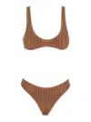 Venuja Brown Bikini With Stud Embellishments In Brown