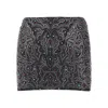 Venuja Swim Skirt Matt Microfiber With Texan Embellishments In Black