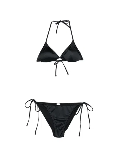 Venuja Tie-fastening Bikini In Black
