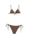 Venuja Triangle-cup Bikini In Brown