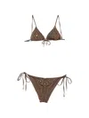 Venuja Triangle-cup Bikini In Brown