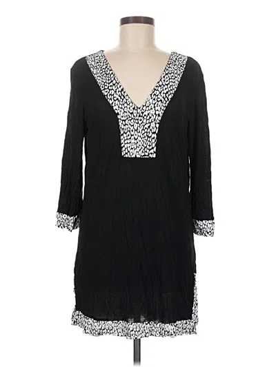 Pre-owned Venus 3/4 Sleeve Blouse In Black