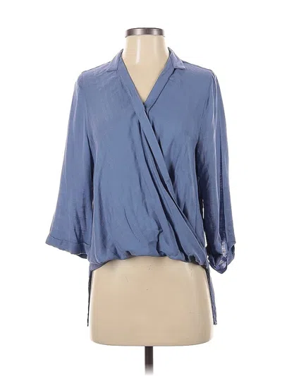 Pre-owned Venus 3/4 Sleeve Blouse In Blue