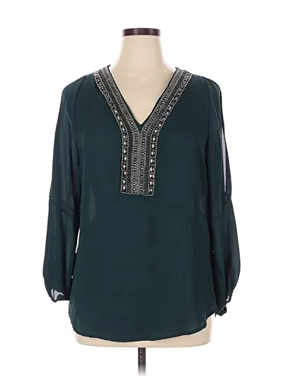 Pre-owned Venus 3/4 Sleeve Blouse In Blue