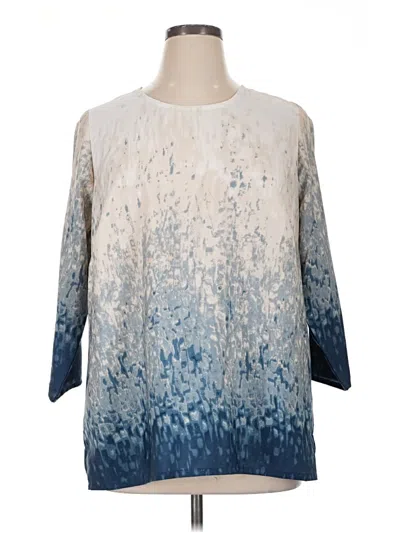 Pre-owned Venus 3/4 Sleeve Blouse In Blue