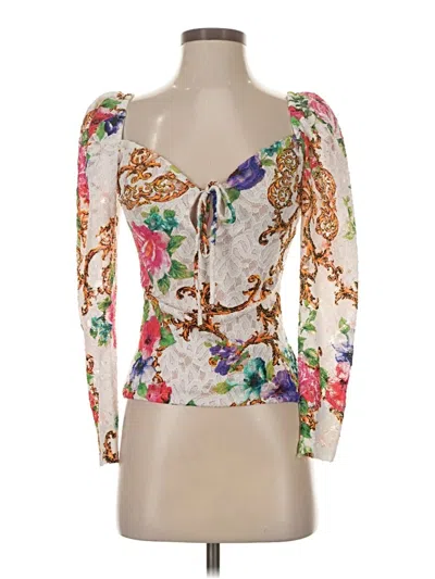 Pre-owned Venus 3/4 Sleeve Blouse In Ivory