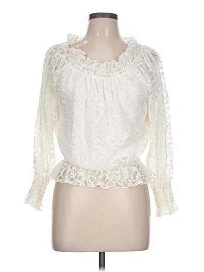Pre-owned Venus 3/4 Sleeve Blouse In Ivory