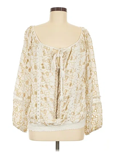 Pre-owned Venus 3/4 Sleeve Blouse In Ivory