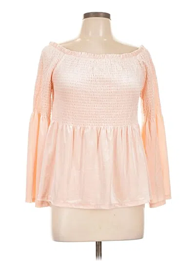 Pre-owned Venus 3/4 Sleeve Blouse In Pink