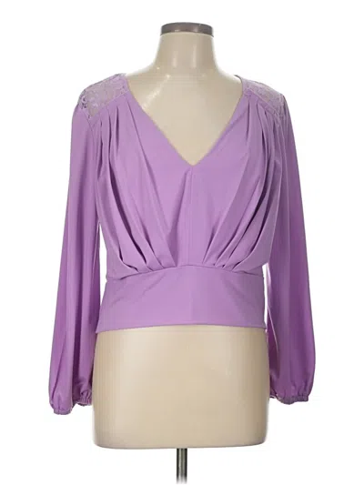 Pre-owned Venus 3/4 Sleeve Blouse In Purple