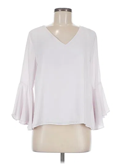 Pre-owned Venus 3/4 Sleeve Blouse In White