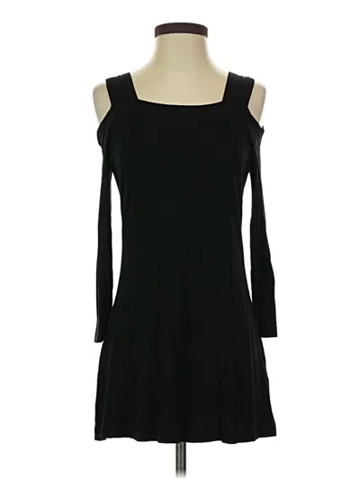 Pre-owned Venus 3/4 Sleeve Top Black Cold Shoulder Neckline Tops
