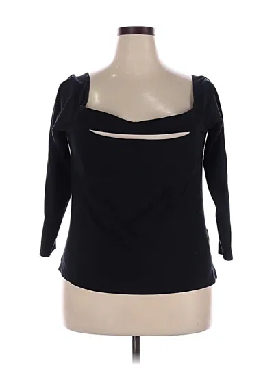 Pre-owned Venus 3/4 Sleeve T-shirt In Black