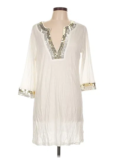 Pre-owned Venus 3/4 Sleeve T-shirt In White