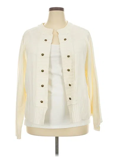 Pre-owned Venus Cardigan Sweater In White