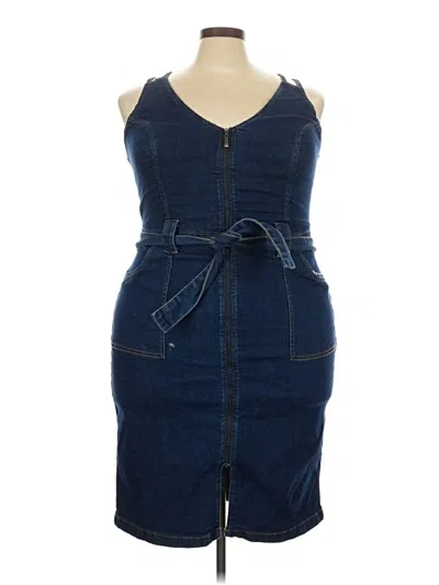 Pre-owned Venus Casual Dress In Blue