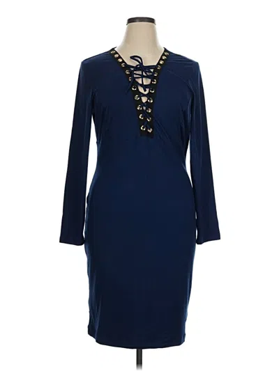 Pre-owned Venus Casual Dress In Blue