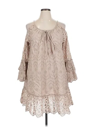 Pre-owned Venus Casual Dress In Brown