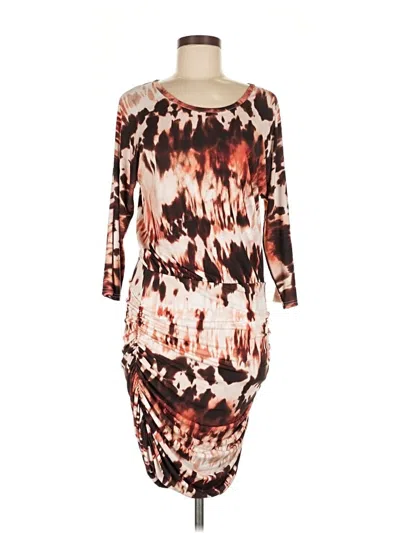 Pre-owned Venus Casual Dress In Brown