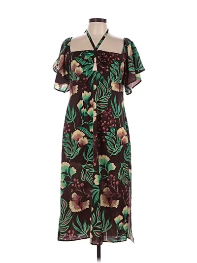 Pre-owned Venus Casual Dress In Brown