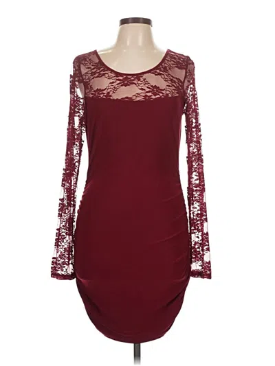 Pre-owned Venus Casual Dress In Burgundy