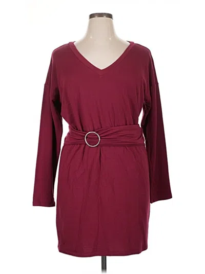 Pre-owned Venus Casual Dress In Burgundy