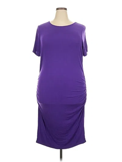 Pre-owned Venus Casual Dress In Purple