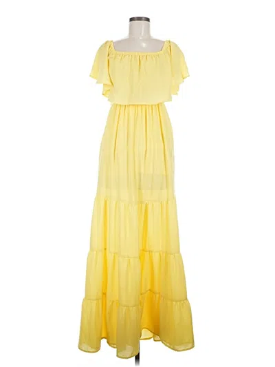 Pre-owned Venus Casual Dress In Yellow