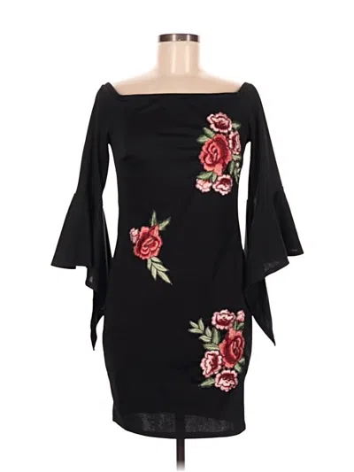 Pre-owned Venus Cocktail Dress In Black