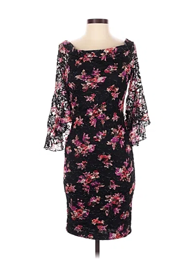 Pre-owned Venus Cocktail Dress In Black