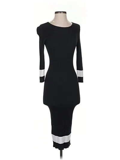 Pre-owned Venus Cocktail Dress In Black