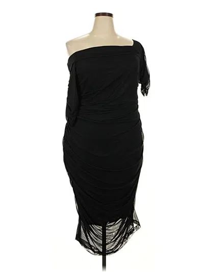 Pre-owned Venus Cocktail Dress In Black