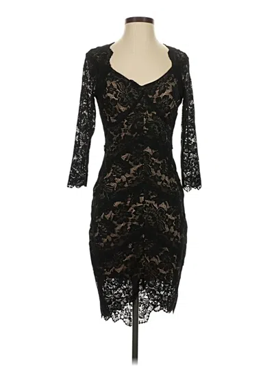 Pre-owned Venus Cocktail Dress In Black