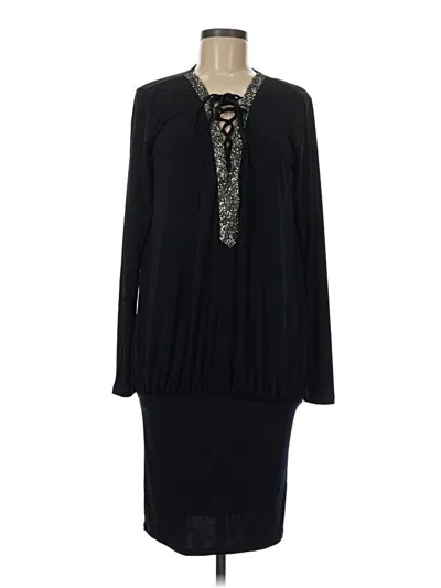 Pre-owned Venus Cocktail Dress In Black