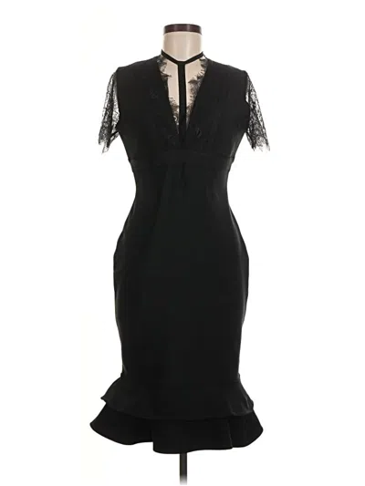 Pre-owned Venus Cocktail Dress In Black