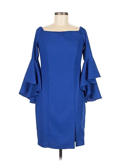 Pre-owned Venus Cocktail Dress In Blue