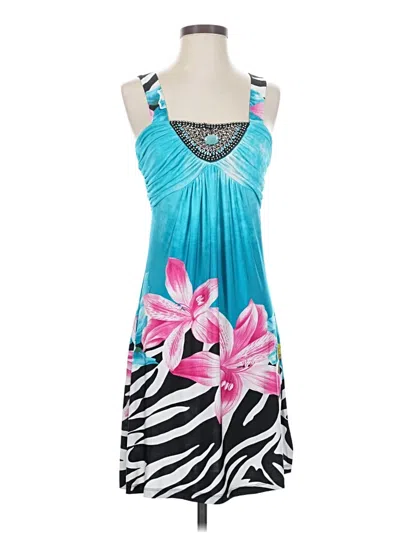 Pre-owned Venus Cocktail Dress In Blue