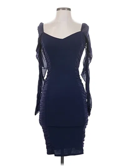 Pre-owned Venus Cocktail Dress In Blue