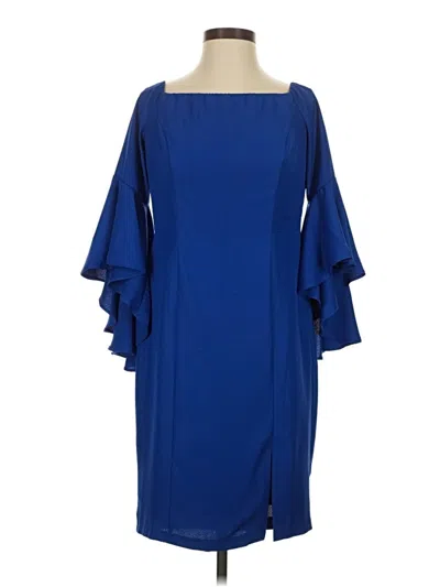 Pre-owned Venus Cocktail Dress In Blue