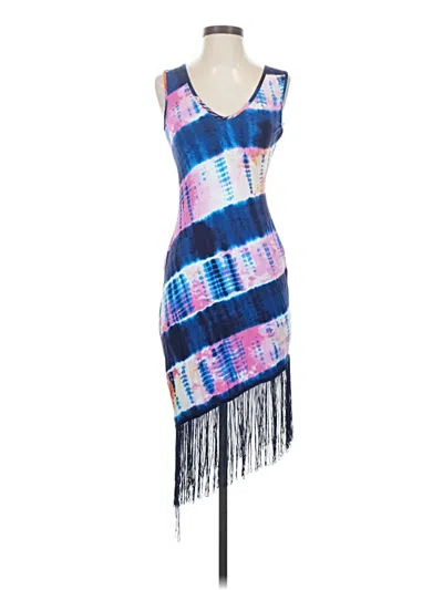 Pre-owned Venus Cocktail Dress In Blue