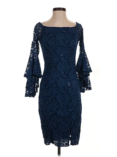 Pre-owned Venus Cocktail Dress In Blue