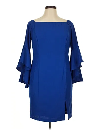 Pre-owned Venus Cocktail Dress In Blue