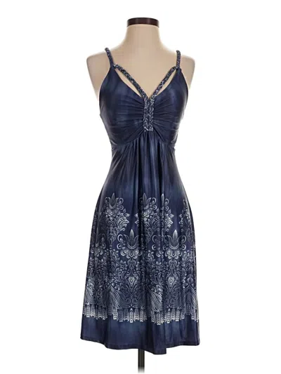 Pre-owned Venus Cocktail Dress In Blue