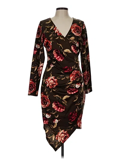 Pre-owned Venus Cocktail Dress In Brown