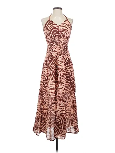 Pre-owned Venus Cocktail Dress In Brown