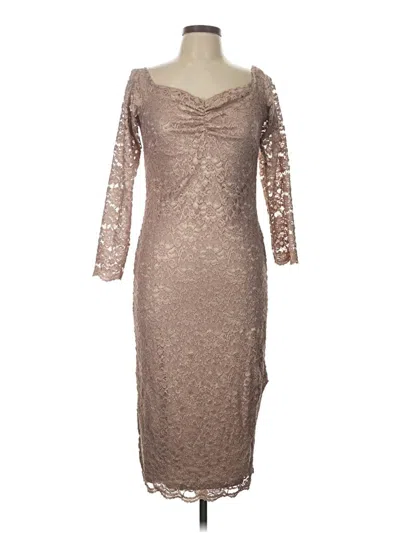 Pre-owned Venus Cocktail Dress In Brown