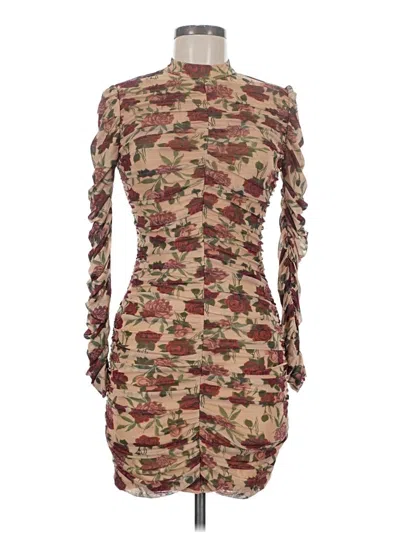 Pre-owned Venus Cocktail Dress In Brown