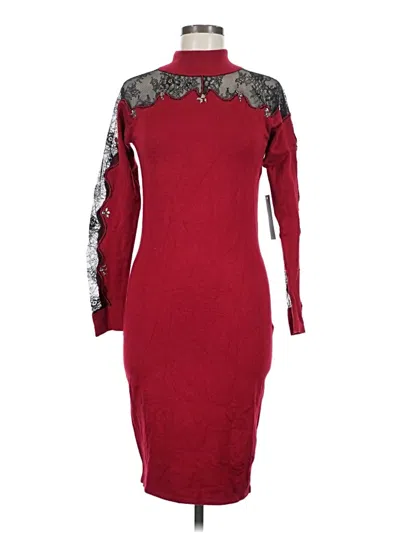 Pre-owned Venus Cocktail Dress In Burgundy
