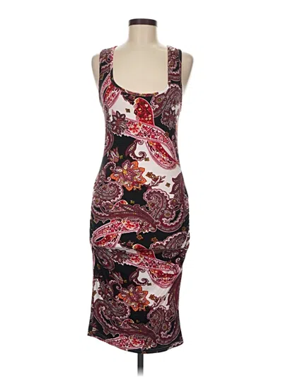 Pre-owned Venus Cocktail Dress In Burgundy