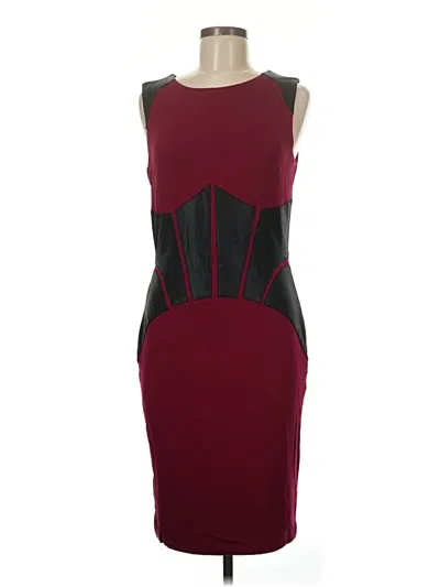 Pre-owned Venus Cocktail Dress In Burgundy